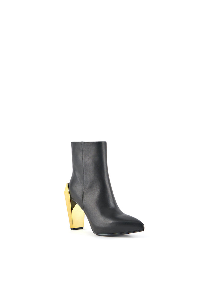 GEM BOOTIE HI BLACK+GOLD