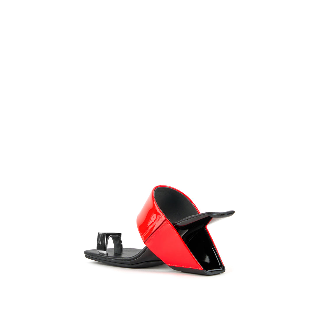 LOOP TOE HI CUBE RING FLUO RED