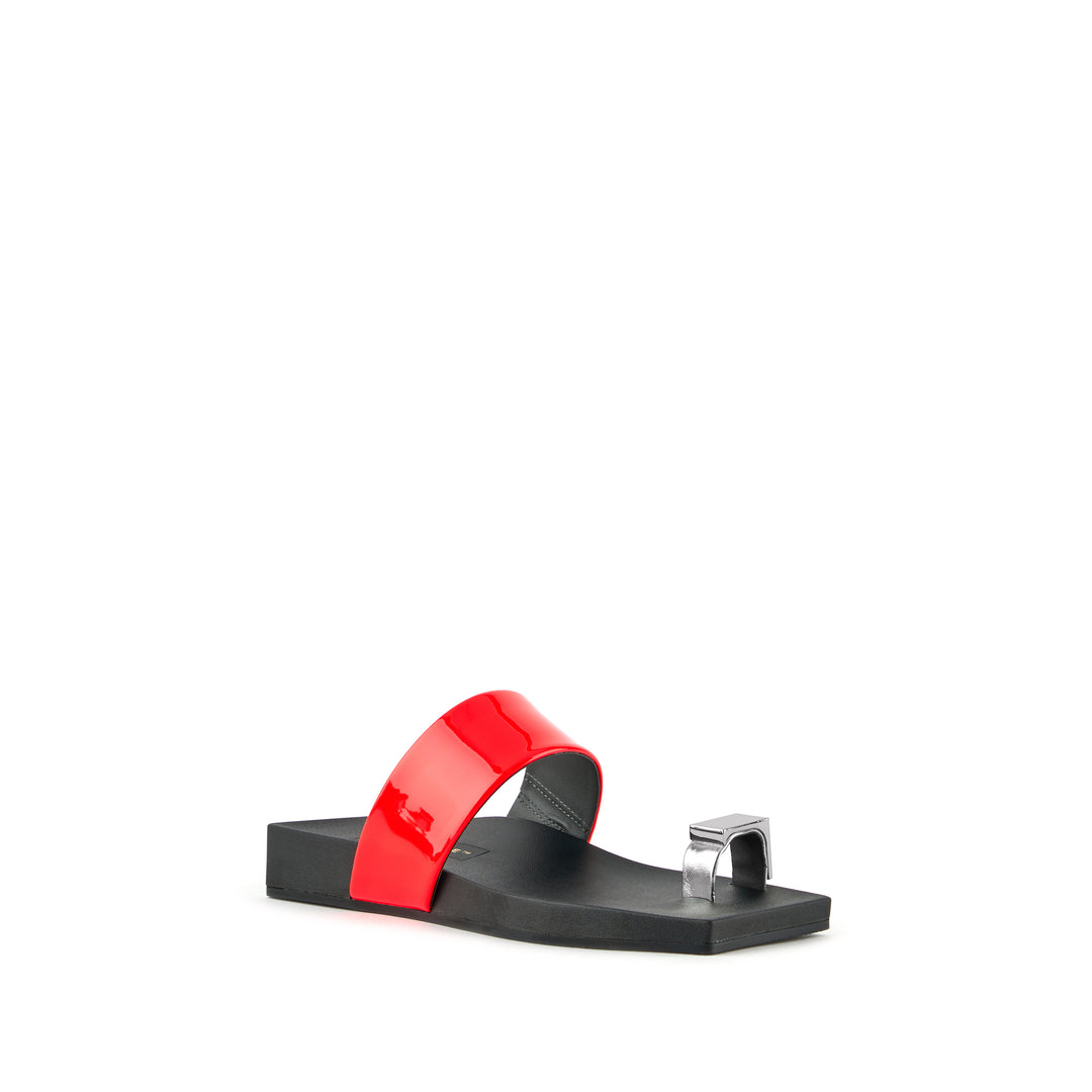 LOOP TOE LO CUBE RING FLUO RED