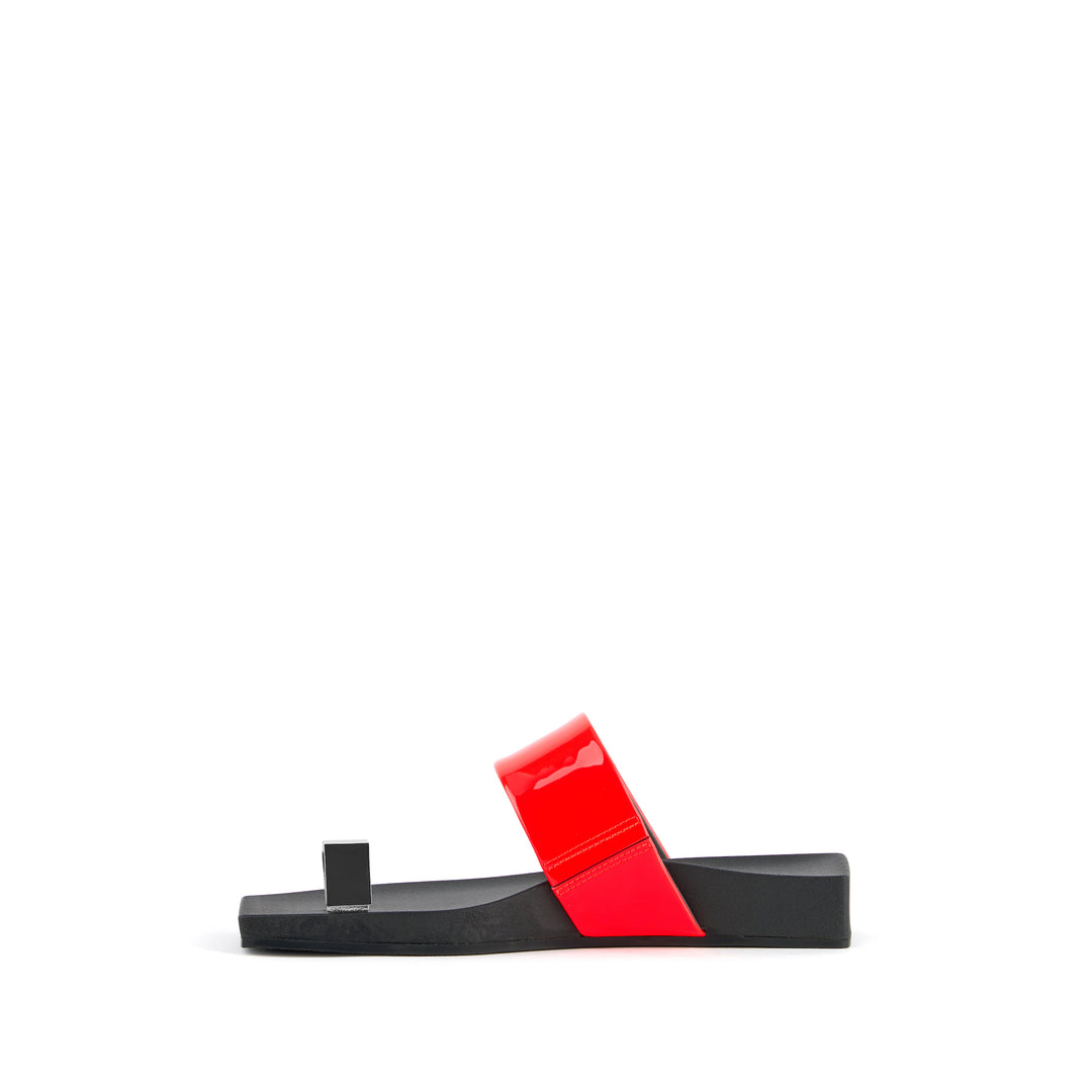 LOOP TOE LO CUBE RING FLUO RED