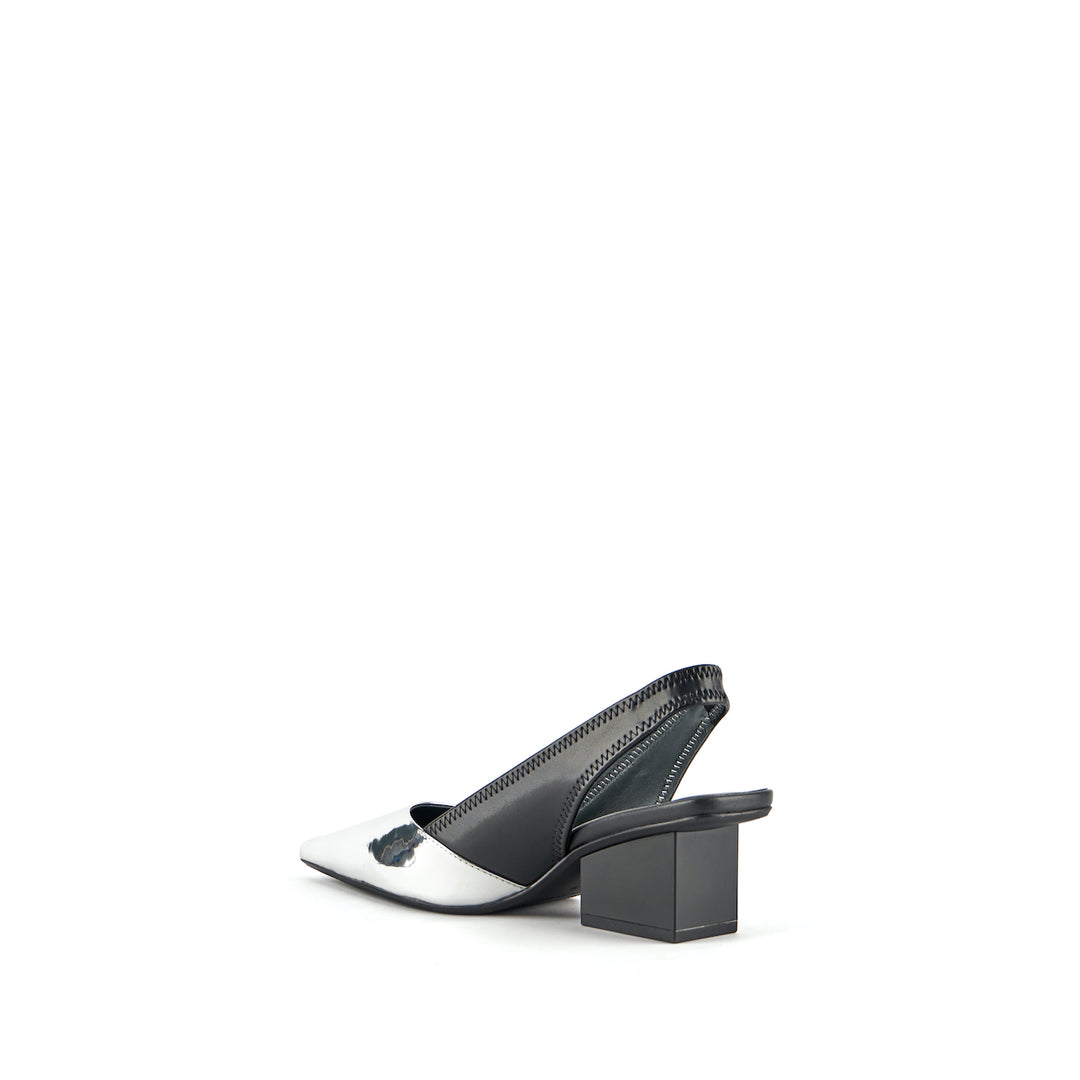 RAILA SLINGBACK MID BLACK AND SILVER