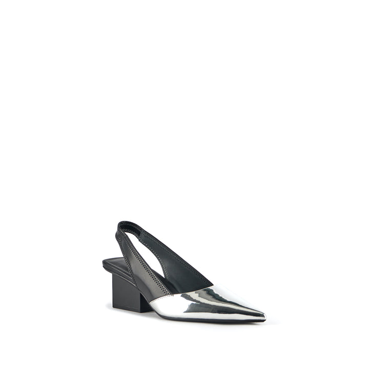 RAILA SLINGBACK MID BLACK AND SILVER