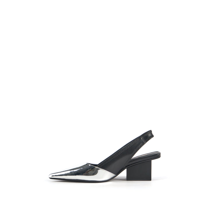 RAILA SLINGBACK MID BLACK AND SILVER